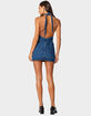 Destinee Denim Halter Mini Dress