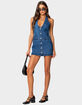 Destinee Denim Halter Mini Dress