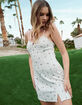 Floral Knit Womens Babydoll Dress