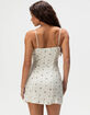 Floral Knit Womens Babydoll Dress
