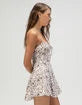 Texture Corset Womens Slip Dress
