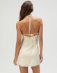 Womens Lace Embroidered Halter Dress