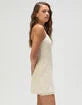 Womens Lace Embroidered Halter Dress