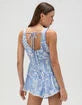 Womens Tie Front Romper