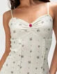 Floral Knit Womens Babydoll Dress