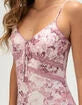 Floral Mesh Womens Maxi Dress