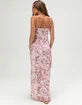 Floral Mesh Womens Maxi Dress